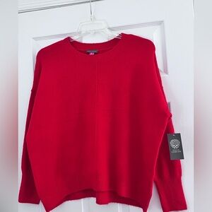 Vince Camuto Women’s Size M Bright Red Crewneck Pullover Sweater